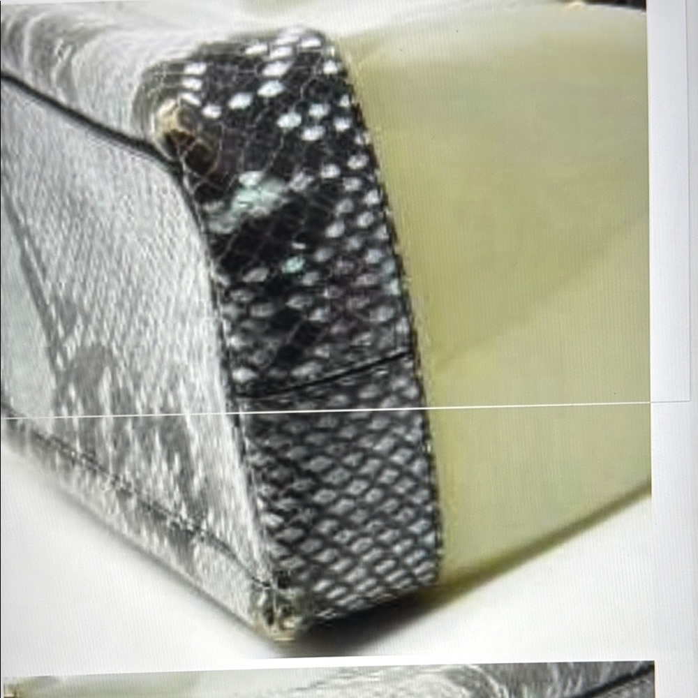 Furla Candy Candy Python Print Elegant Cream And … - image 4